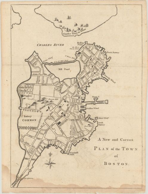 A New and Correct Plan of the Town of Boston