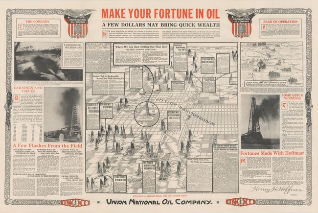 [Texas Oil Map] Make Your Fortune in Oil - A Few Dollars May Bring Quick Wealth