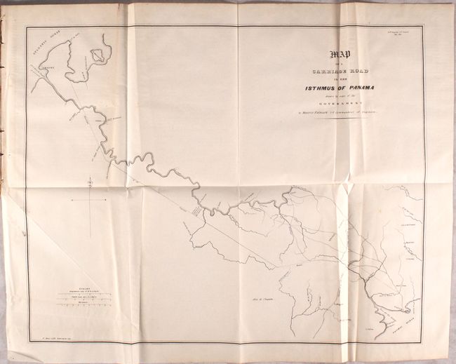 Map of a Carriage Road in the Isthmus of Panama Drawn by Order of the Government [bound in] Isthmus of Darien - Ship Canal... [and] [Report with Maps] Canal - Atlantic to Pacific