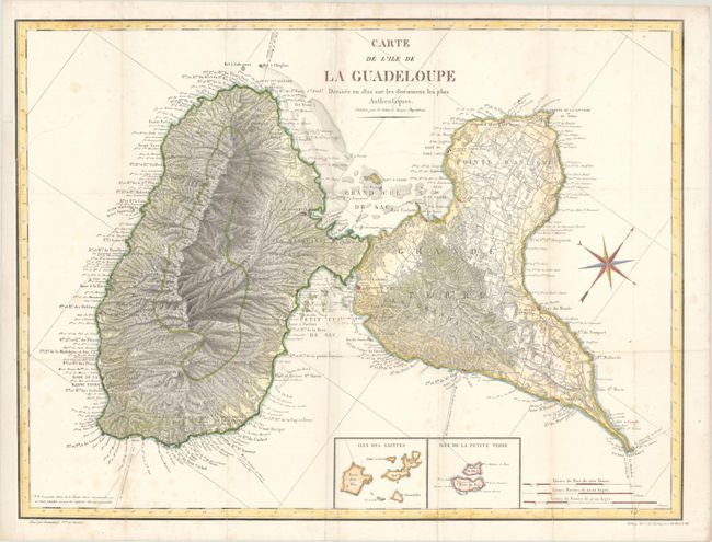 Carte de l'Ile de la Guadeloupe Dressee en 1822 sur les Documens les Plus Authentiques