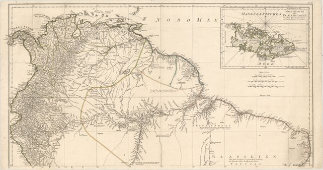 Karte von Sud-America Verfasst von Herrn d'Anville Geographen des Konigs von Frankreich [Northern Sheet]