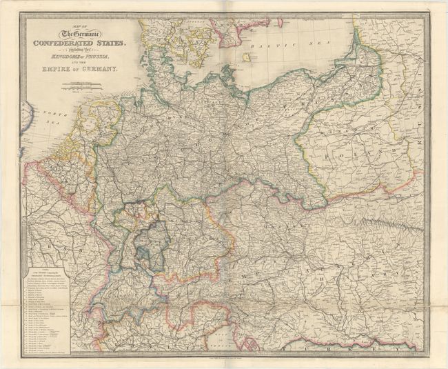 Map of the Germanic Confederated States, Including the Kingdoms of Prussia, and the Empire of Germany