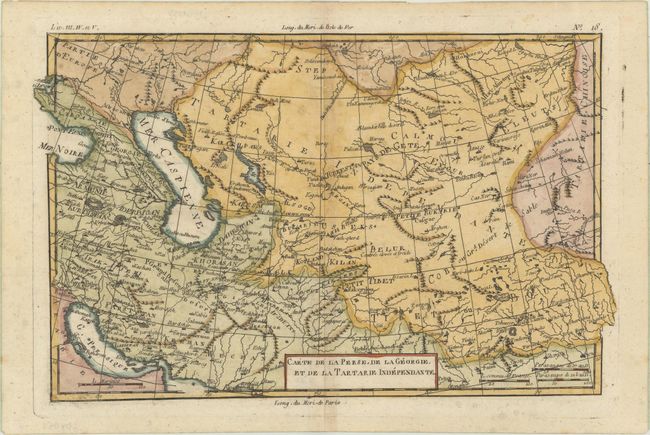 Carte de la Perse, de la Georgie, et de la Tartarie Independante