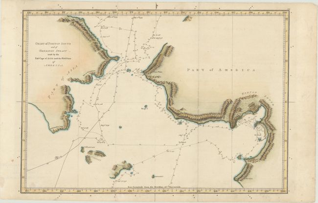 Chart of Norton Sound and of Bherings Strait Made by the East Cape of Asia and the West Point of America