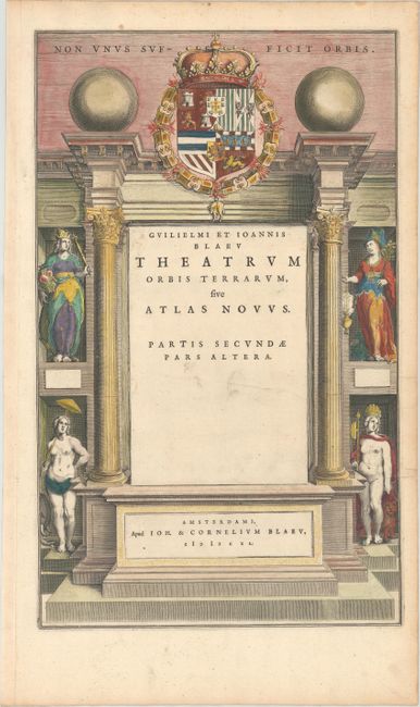 Theatrum Orbis Terrarum, sive Atlas Novus. Partis Secundae Pars Altera