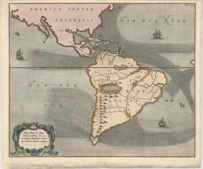 Mappa Fluxus et Refluxus Rationes in Isthmo Americano in Freto Magellanico, Caeterisque Americae Littoribus Exhibens