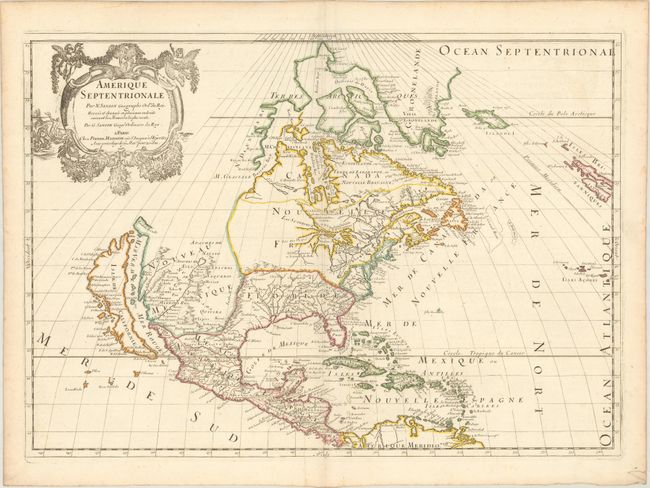 Amerique Septentrionale par N. Sanson...