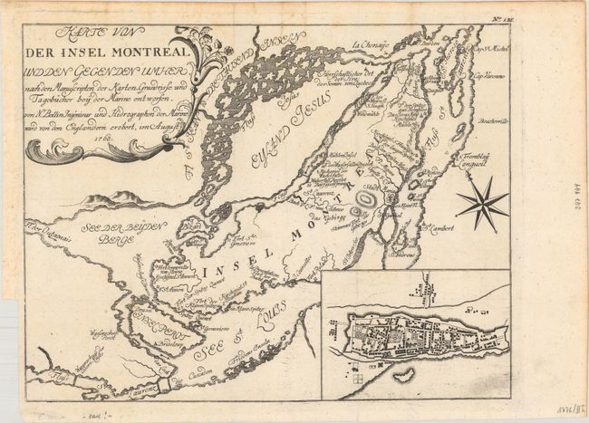 Karte von der Insel Montreal und den Gegen den Umher nach den Manuscripten der Karten...