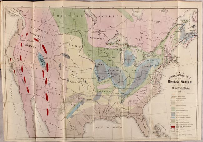 A Geological Map of the United States and Canada [with] Outline of the Geology of the Globe