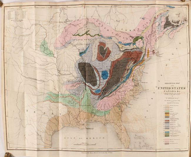 Geological Map of the United States Canada &c. [with] [2 Volumes] Travels in North America, in the Years 1841-2; with Geological Observations on the United States, Canada, and Nova Scotia