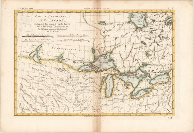 Partie Occidentale du Canada, Contenant les Cinq Grands Lacs, avec les Pays Circonvoisins