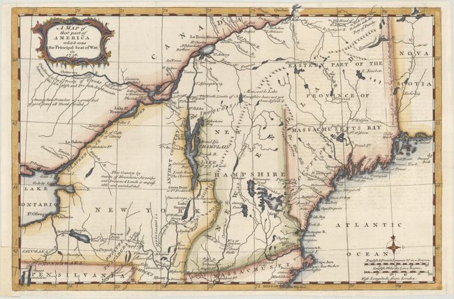 A Map of That Part of America Which Was the Principal Seat of War, in 1756
