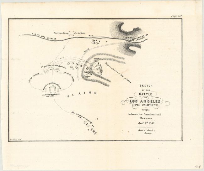Sketch of the Battle de Los Angeles Upper California... [with] Sketch of the Passage of the Rio San Gabriel, Upper California... [and] Sketch of the Actions Fought at San Pascal...  [and] [Untitled - Map of the California Coast]
