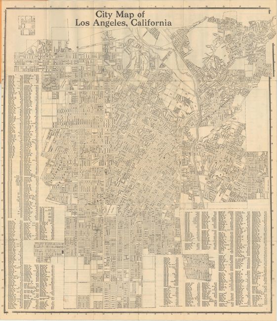 City Map of Los Angeles, California