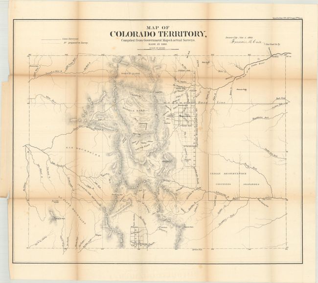 Map of Colorado Territory, Compiled from Government Maps & Actual Survyes