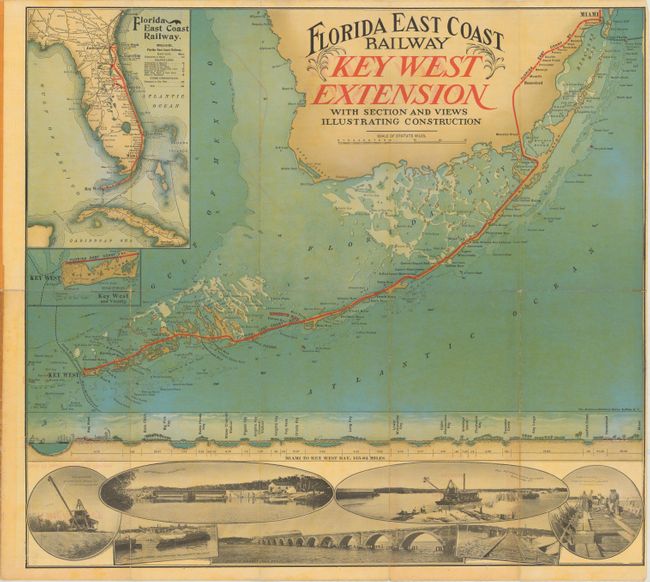 Florida East Coast Railway Key West Extension With Section and Views Illustrating Construction