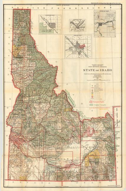 State of Idaho Compiled from the Official Records of the General Land Office and Other Sources...
