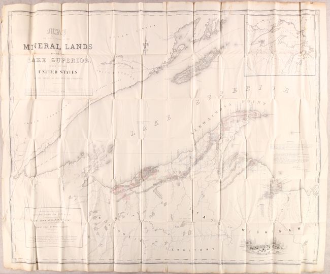 Map of That Part of the Mineral Lands Adjacent to Lake Superior, Ceded to the United States by the Treaty of 1842 with the Chippewas