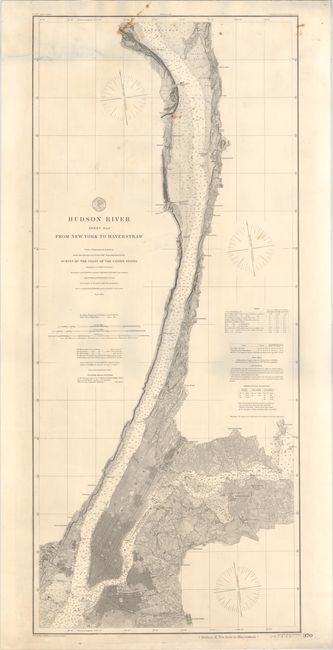 Hudson River Sheet No. 1 from New York to Haverstraw [and] Preliminary Chart of Hudson River Sheet No. 2 from Haverstraw to Poughkeepsie... [and] Hudson River Sheet No. 3 from Poughkeepsie to Hudson City