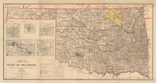 State of Oklahoma Compiled from Official Records of the General Land Office U.S. Geological Survey and Other Sources