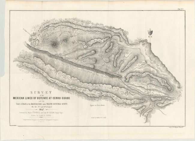 Survey of the Mexican Lines of Defence at Cerro Gordo and the Lines of Attack of the American Army Under Major General Scott... [with] Map of the Valley of Mexico