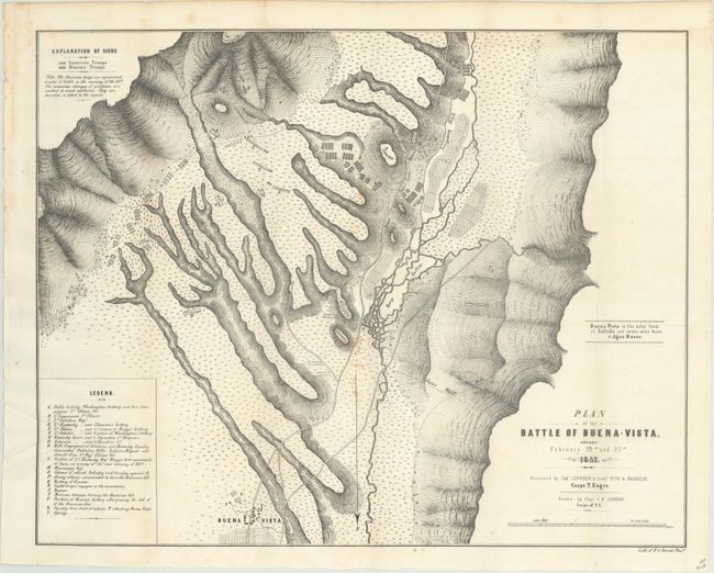 Plan of the Battle of Buena-Vista. Fought February 22nd and 23rd 1847.