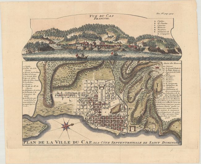 Plan de la Ville du Cap, ala Cote Septentrionale de Saint Domingue