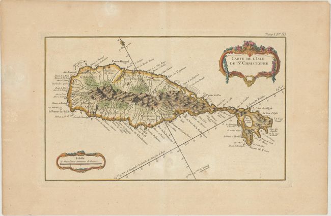 Carte de l'Isle de St. Christophe