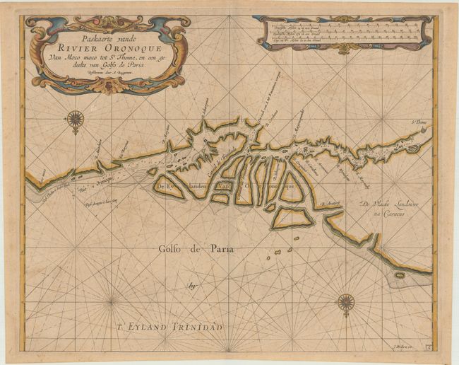 Paskaerte vande Rivier Oronoque van Moco Moco tot St. Thome, en een Gedeelte van Golfo de Paria