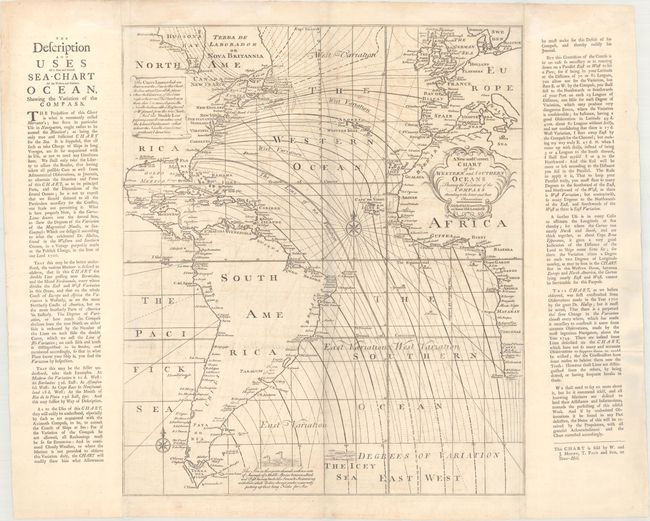 A New and Correct Chart of the Western and Southern Oceans Shewing the Variations of the Compass According to the Latest and Best Observations
