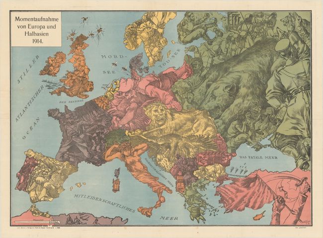 Momentaufnahme von Europa und Halbasien 1914