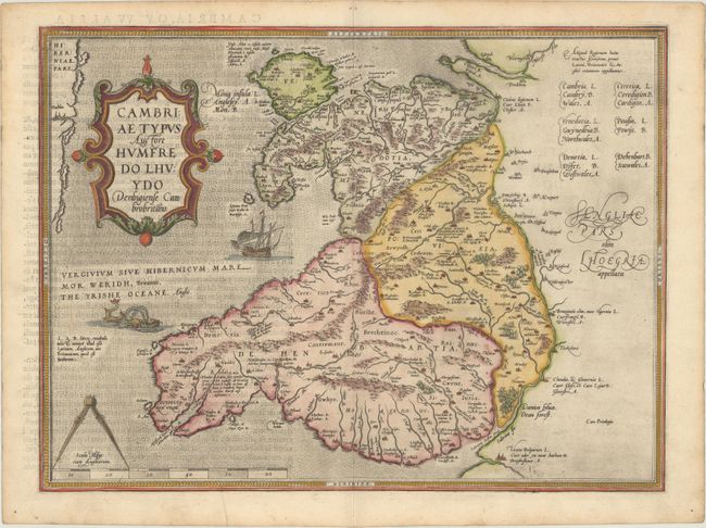 Cambriae Typus Auctore Humfredo Lhuydo Denbigiense Cambrobritano