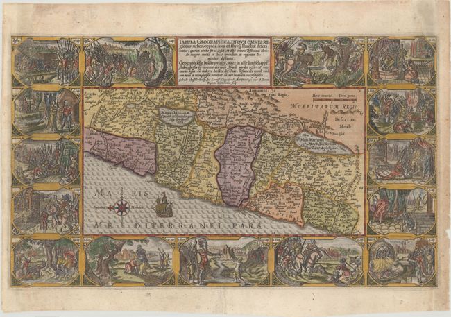 Tabula Geographica, in qua Omnes Regiones, Urbes, Oppida, Loca et Fluvii Israeliae Describuntur...