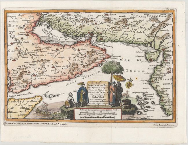 De Persia anze Zee met d'Eylanden in Deselve Tussea de Kusten van Arabie en Persie...
