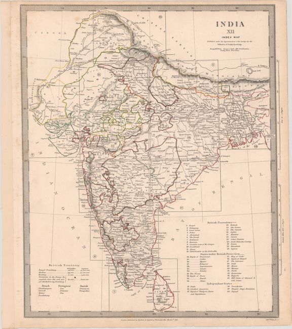 India I [through] India XII [Set of 12 maps]
