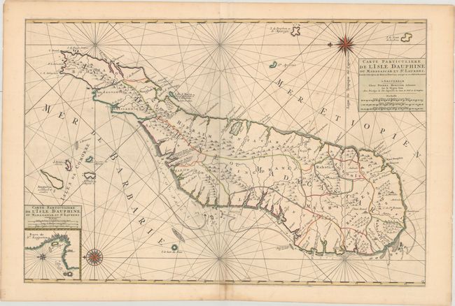 Carte Particuliere de l'Isle Dauphine ou Madagascar et St. Laurens, Leve par Ordre Expres des Roys de Portugal sous qui on en a Fait la Decouverte
