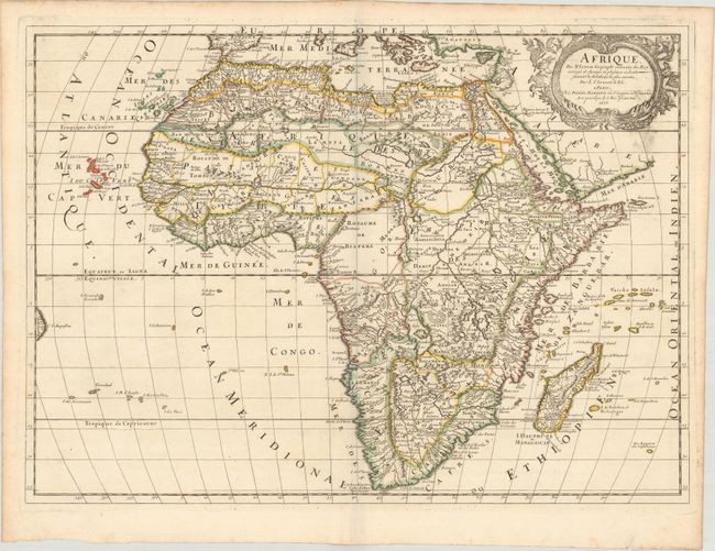 Afrique, par N. Sanson Geographe Ordinaire du Roy Corrigee et Changee en Plusieurs Endroites...