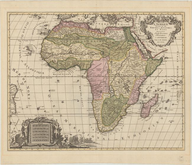 L'Afrique Divisee en Ses Empires, Royaumes, et Etats, Dressees sur les Dernieres Observations