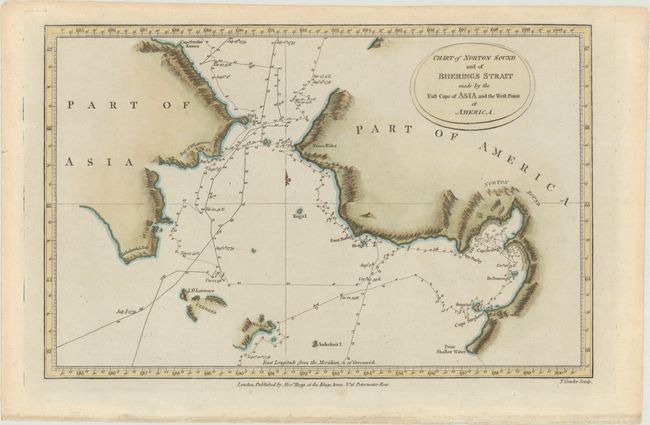 Chart of Norton Sound and of Bherings Strait Made by the East Cape of Asia and the West Point of America