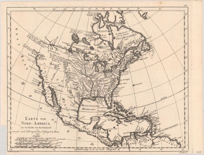 Karte von Nord-America, zur Geschichte von Neu-Frankreich