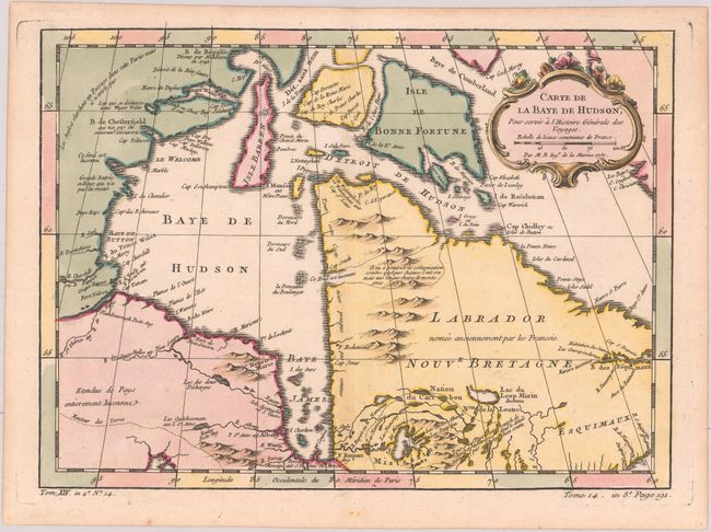 Carte de la Baye de Hudson... [and] Karte von dem Ende der Hudsons-Bay Welche die Englander James Bay Nennen [and] Carta della Baja di Hudson