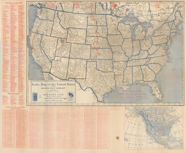 Cram's Detailed Radio Map of the United States & California