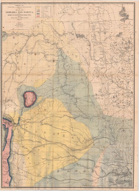 Map of Nebraska and Dakota, and Portions of the States and Territories Bordering Thereon