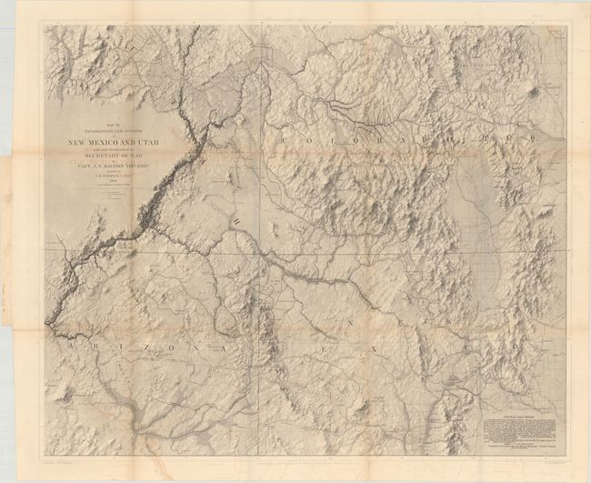 Map of Explorations and Surveys in New Mexico and Utah... [with] Report of the Exploring Expedition from Santa Fe, New Mexico, to the Junction of the Grand and Green Rivers