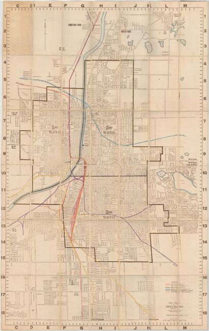 City Map of Grand Rapids Michigan