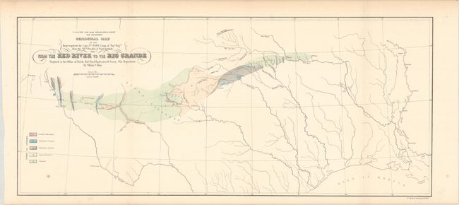 Geological Map of the Route Explored by Capt. Jno. Pope ... from the Red River to the Rio Grande...