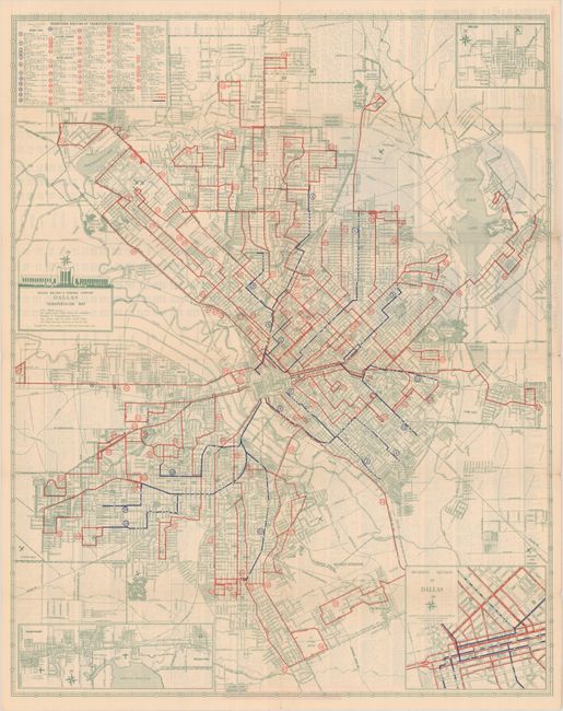 Dallas Railway & Terminal Company Dallas Transportation Map