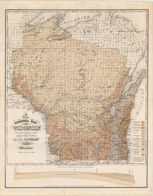 A New Geological Map of Wisconsin Prepared Mostly from Original Observations