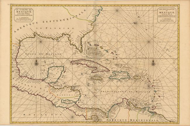 Le Golfe de Mexique, et les Isles Voisine / Archipelague du Mexique, ou sont les Isles de Cuba, Espagnola, Jamaica, &c...