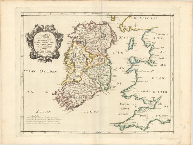 Irlande Royaume Divise en ses Quatre Provinces, et ces Provces en Leurs Comtes